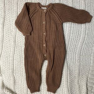 Quincy Mae knitted onesie